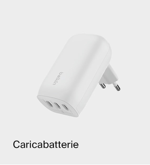 Caricabatterie GaN 65W da parete con doppia USB-C e PPS - ChargeCover