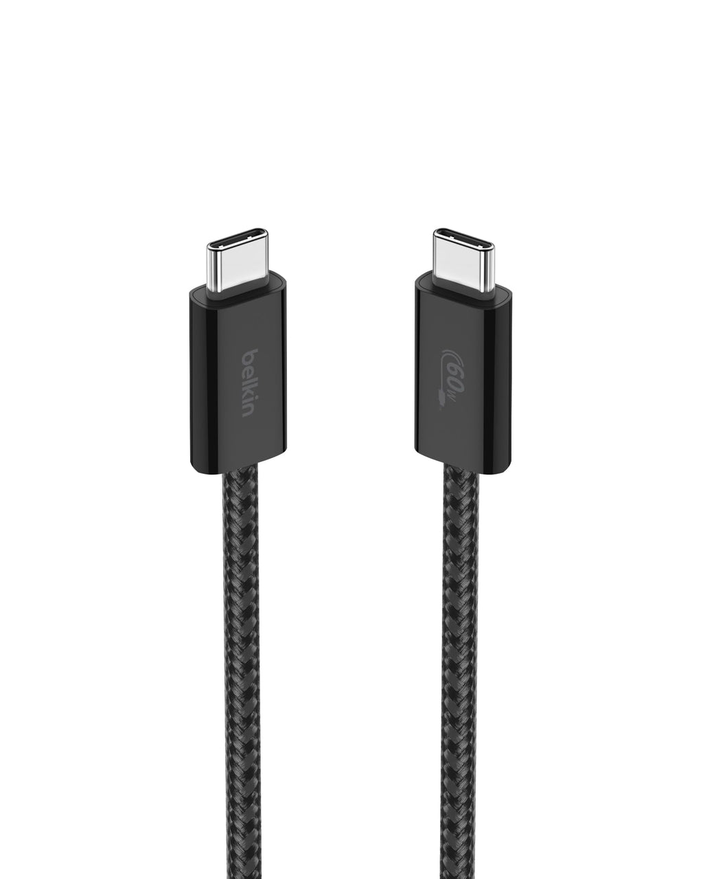 Belkin USB C to USB C 60W Braided Cable 2 Pack, 6.6ft iPhone Charger Cord | iPhone 15/16/17, Samsung Galaxy S26, Pixel 10, Airpods, iPad, Nintendo Switch 2, MacBook, Steam Deck, Travel, Chromebook