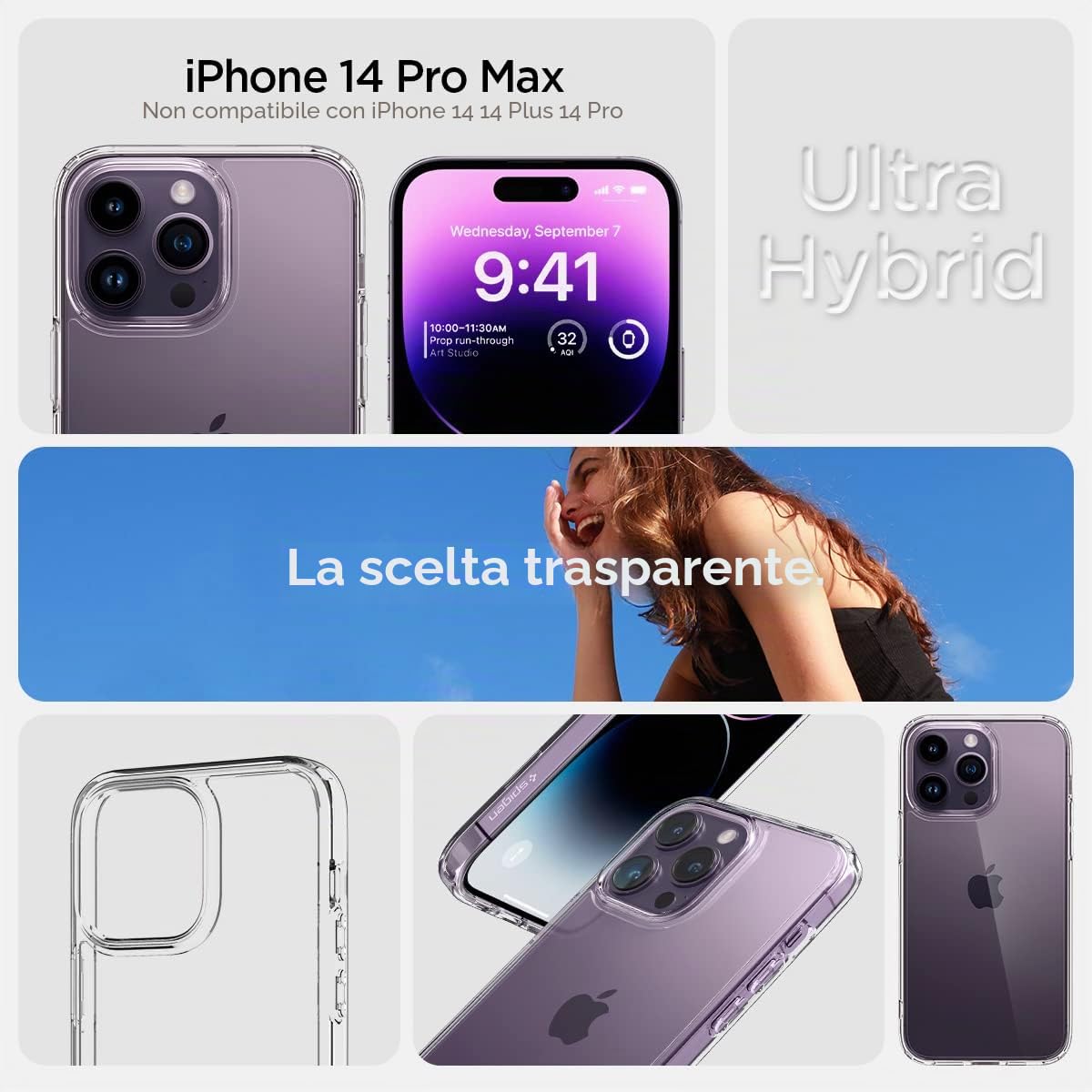 Spigen Cover Ultra Hybrid per iPhone 17 Pro