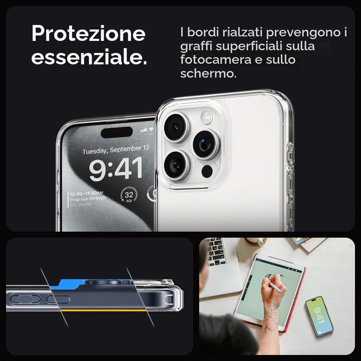 Spigen Cover Ultra Hybrid per iPhone 17 Pro