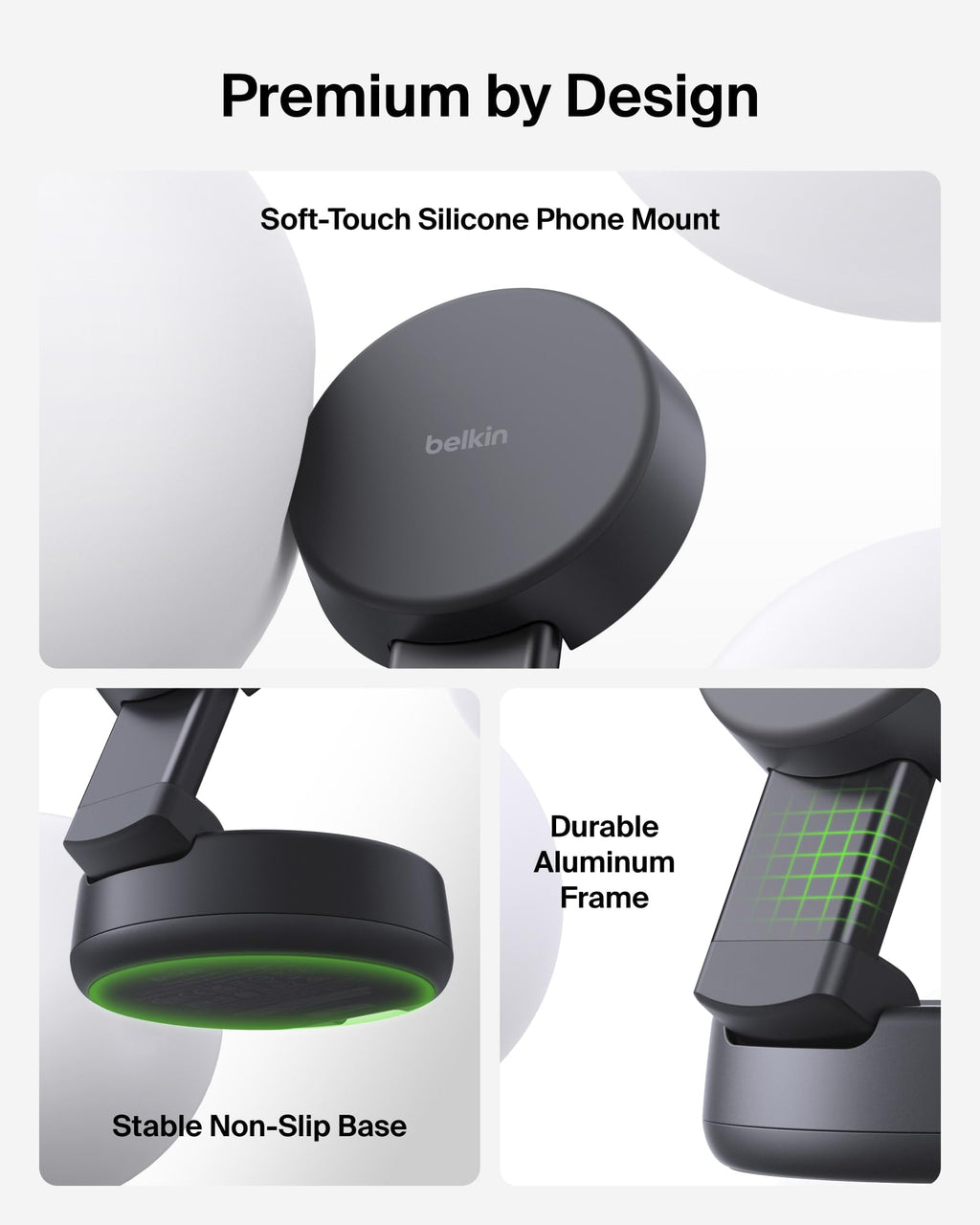 Belkin Qi2.2 25W Wireless Fast Charging Station, 3 in 1 iPhone Charger | Fast Charging, MagSafe Compatible, iPhone 17/16/15, Apple Watch, AirPods, Travel Charger, Magnetic