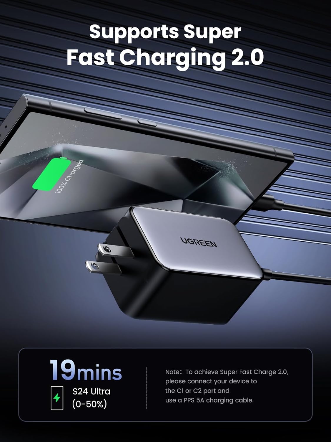 UGREEN Nexode 65W Wall Charger, 4-Port, GaN Fast Charging Block | 3 USB C & 1 USB A, Foldable Plug, Travel Essentials, for MacBook Pro/Air/Neo, iPhone 17/16, Galaxy S26/S25, iPad, Steam Deck
