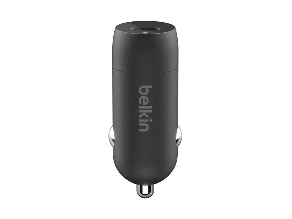 Belkin BoostCharge Caricabatteria da auto rapido da 30 W, design compatto con porta USB-C PD, compatibilità universale per iPhone 16, 15, 14, Galaxy S24, S23, Note, iPad | Ricarica rapida compatta, alimentazione USB-C, per iPhone 16, iPhone 15, Galaxy S25 - ChargeCover
