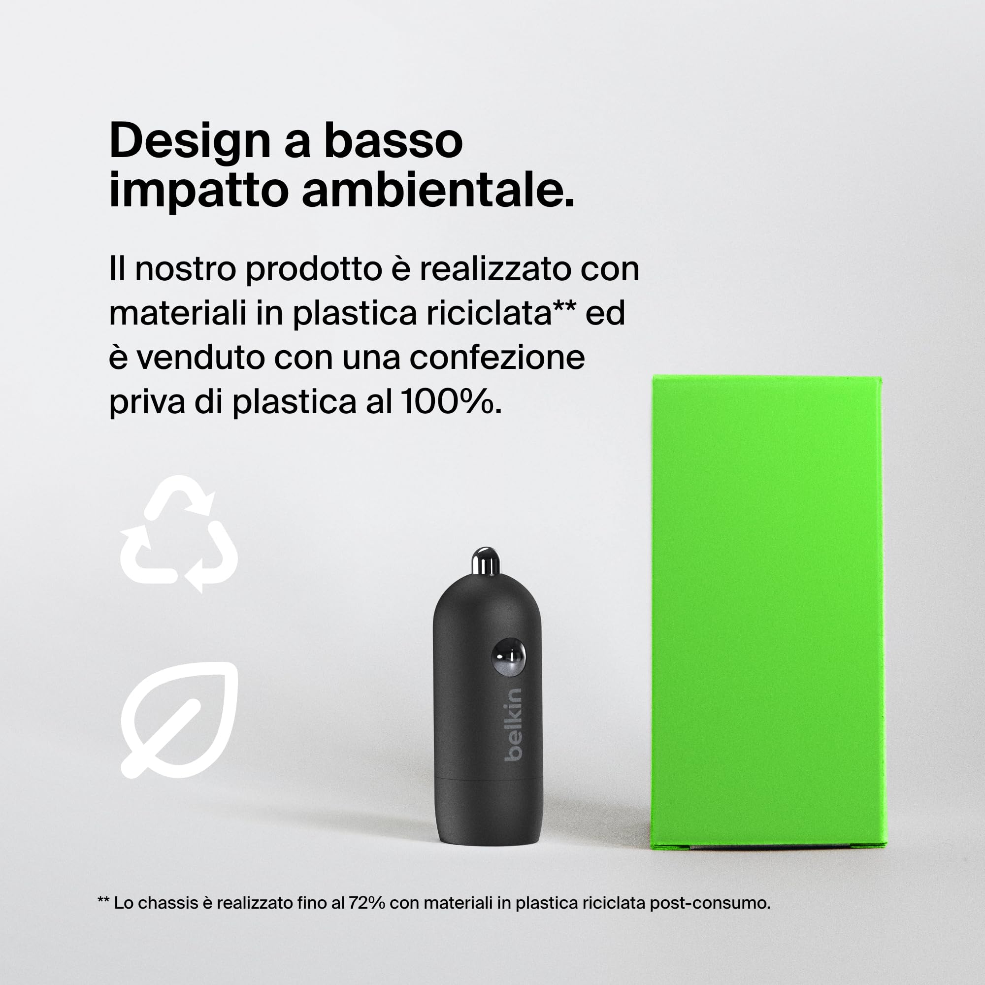 Belkin BoostCharge Caricabatteria da auto rapido da 30 W, design compatto con porta USB-C PD, compatibilità universale per iPhone 16, 15, 14, Galaxy S24, S23, Note, iPad | Ricarica rapida compatta, alimentazione USB-C, per iPhone 16, iPhone 15, Galaxy S25 - ChargeCover
