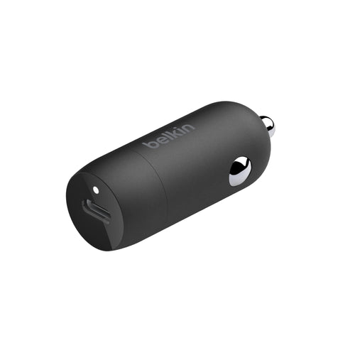 Belkin BoostCharge Caricabatteria da auto rapido da 30 W, design compatto con porta USB-C PD, compatibilità universale per iPhone 16, 15, 14, Galaxy S24, S23, Note, iPad | Ricarica rapida compatta, alimentazione USB-C, per iPhone 16, iPhone 15, Galaxy S25 - ChargeCover