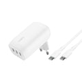 Belkin BoostCharge Caricabatteria da parete a 3 porte USB-C con PPS da 67 W, caricabatteria rapido per iPhone 16, MacBook Pro, AirPods, Samsung Galaxy e altri dispositivi con Power Delivery - Bianco - ChargeCover