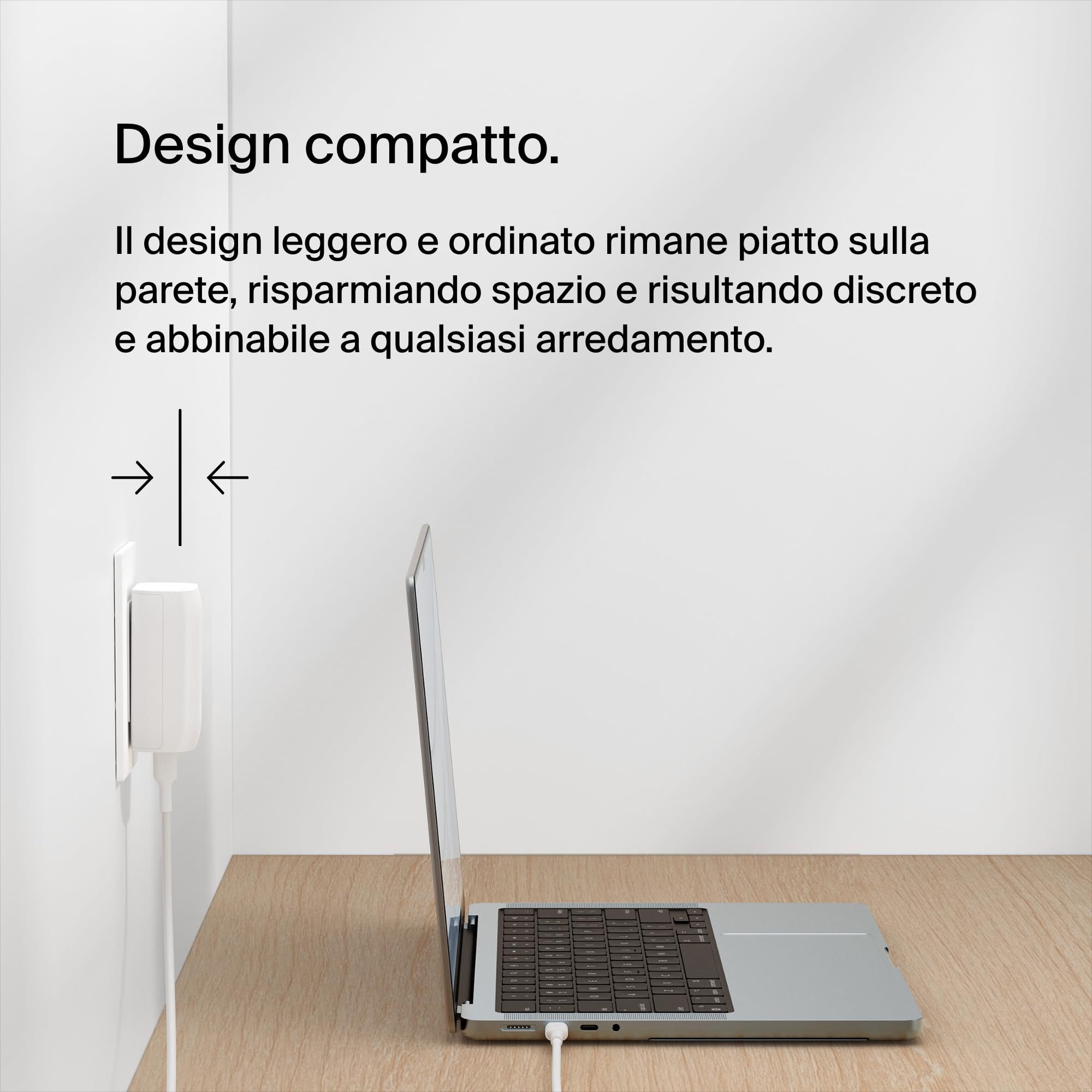 Belkin BoostCharge Caricabatteria da parete a 3 porte USB-C con PPS da 67 W, caricabatteria rapido per iPhone 16, MacBook Pro, AirPods, Samsung Galaxy e altri dispositivi con Power Delivery - Bianco - ChargeCover