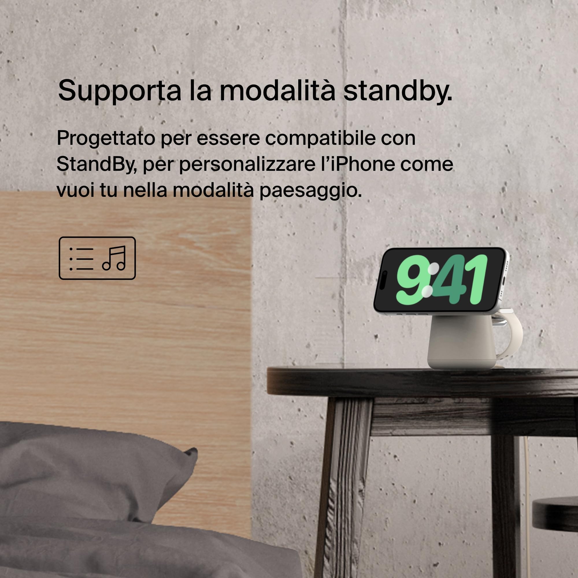 Belkin BoostCharge Caricabatteria wireless 2 in 1 con Qi2 da 15 W, caricatore MagSafe per iPhone 16, 15, 14, 13, 12, Apple Watch, AirPods e altri dispositivi Qi2, alimentatore incluso, Carbone | Base di Ricarica Magnetica MagSafe, Caricatore da Muro 30W I - ChargeCover