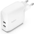 Belkin BoostCharge Doppio caricabatteria con PPS da 60 W per iPhone 16, 15, 14, iPad, Samsung Galaxy e Google Pixel, caricatore compatibile con cavi da USB-C a Lightning - ChargeCover