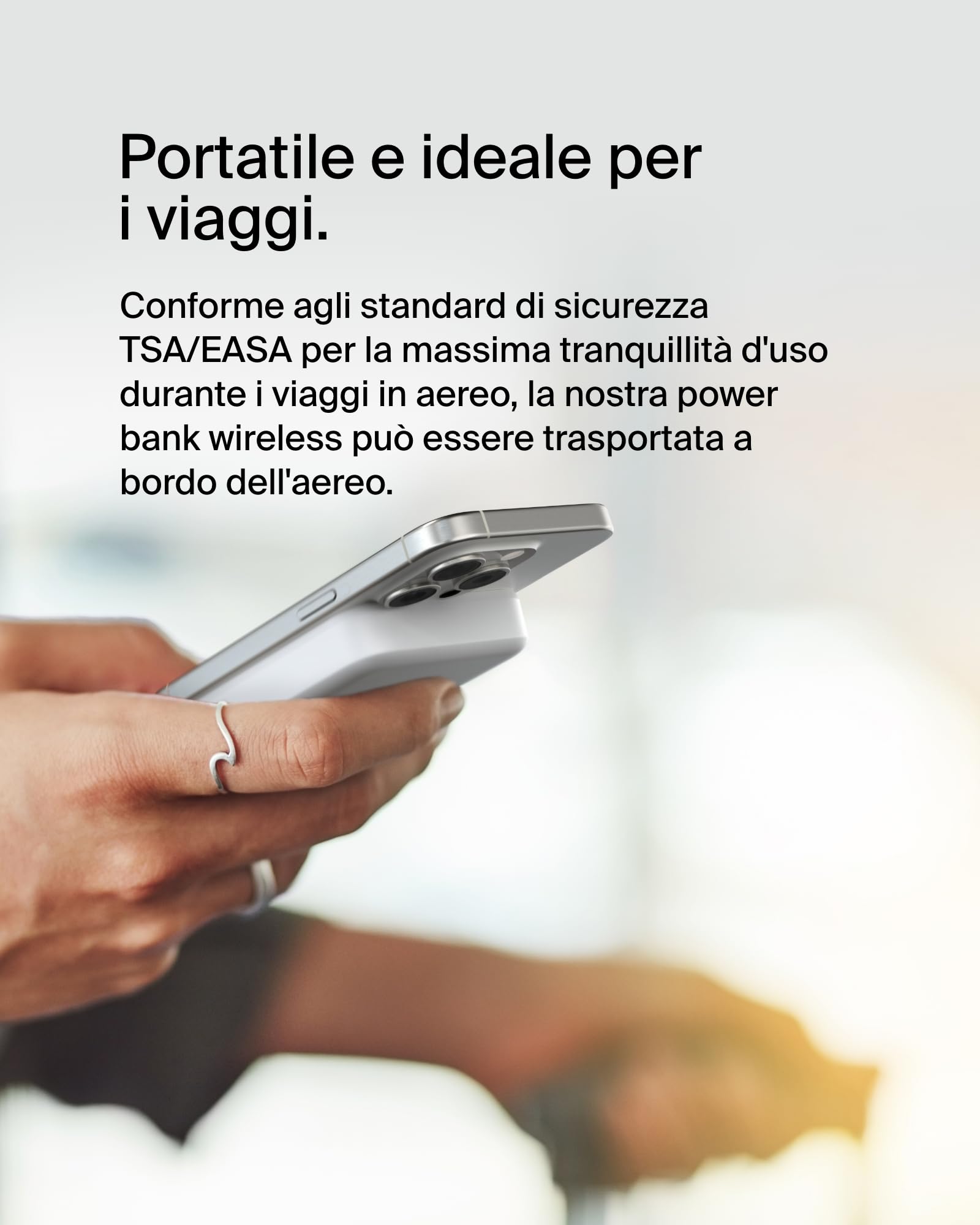 Belkin BoostCharge Pro Power bank wireless 10.000 mAh con Qi2, caricabatteria portatile compatibile con MagSafe, supporto integrato per iPhone 16, 16 Plus, 16 Pro/Pro Max, iPhone 15 e altri, nero - ChargeCover