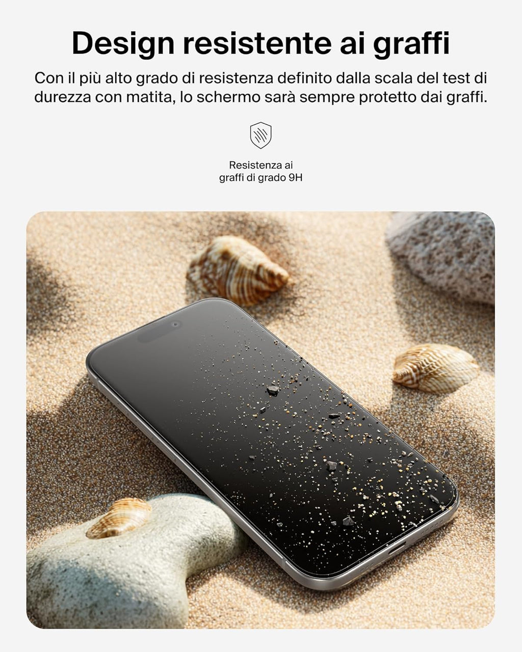 Belkin ScreenForce TemperedGlass Pellicola iPhone 17 Pro Max, Pellicola Protettiva Resistente a Graffi e Impatti, Cornice Easy Align Inclusa per un'Applicazione Senza Bolle, Confezione da 2 - ChargeCover