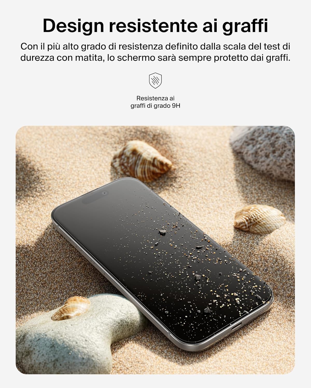 Belkin ScreenForce TemperedGlass Pellicola iPhone 17 Pro Max, Pellicola Protettiva Resistente a Graffi e Impatti, Cornice Easy Align Inclusa per un'Applicazione Senza Bolle, Confezione da 2 - ChargeCover