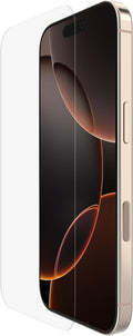 Belkin ScreenForce UltraGlass 2 Pellicola Vetro per iPhone 16 Pro, antigraffio, con durezza di 9H, sottile, include un supporto di allineamento, senza bolle, pellicola protettiva per iPhone 16 Pro - ChargeCover
