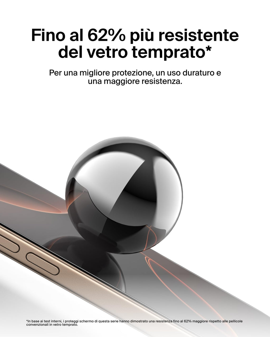 Belkin ScreenForce UltraGlass 2 Pellicola Vetro per iPhone 16 Pro, antigraffio, con durezza di 9H, sottile, include un supporto di allineamento, senza bolle, pellicola protettiva per iPhone 16 Pro - ChargeCover