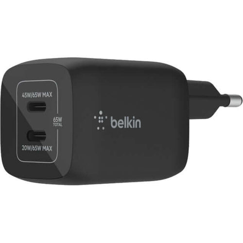 Caricabatterie GaN 65W da parete con doppia USB-C e PPS - ChargeCover