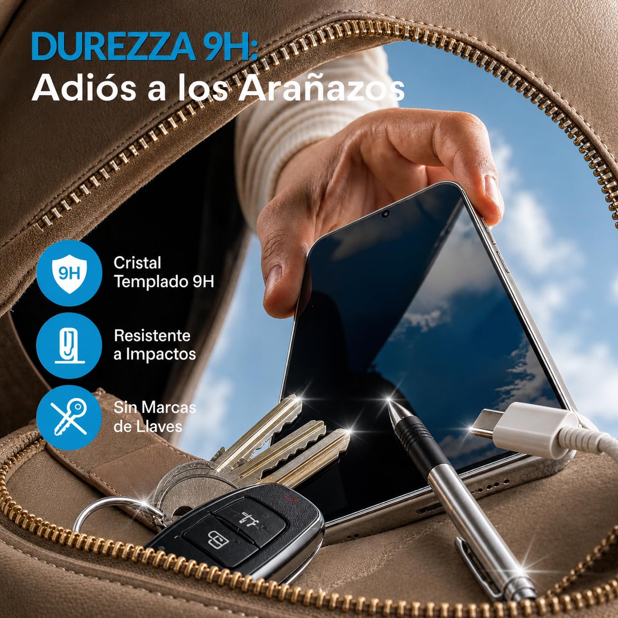 Deppa | 2 Pezzi | Pellicola Protettiva per iPhone 16, iPhone 15 (6.1") | Vetro Temperato Ultra Resistente con Kit di Installazione Facile | Copertura Totale, Senza Bolle - ChargeCover