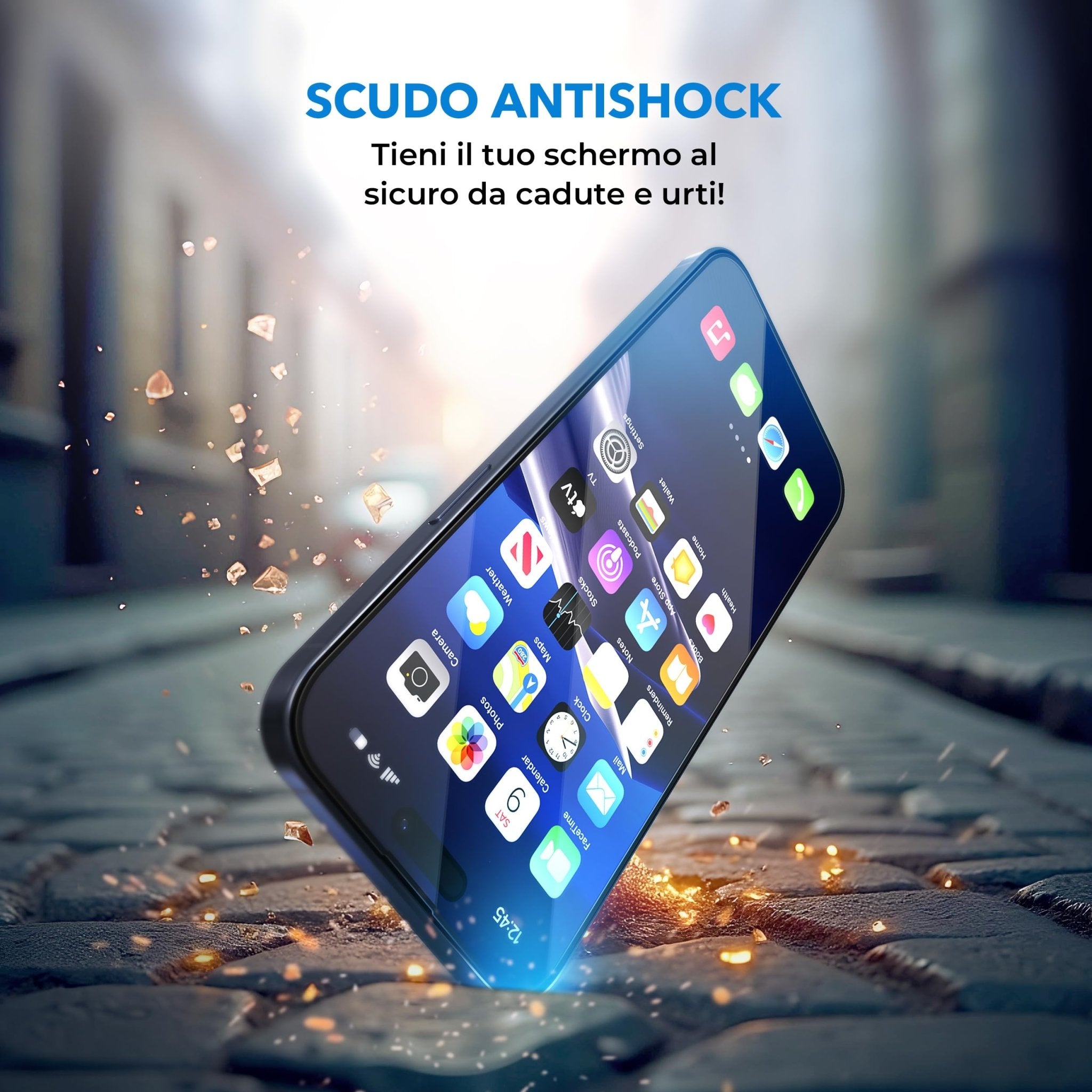 Deppa | 2 Pezzi | Pellicola Protettiva per iPhone 16, iPhone 15 (6.1") | Vetro Temperato Ultra Resistente con Kit di Installazione Facile | Copertura Totale, Senza Bolle - ChargeCover