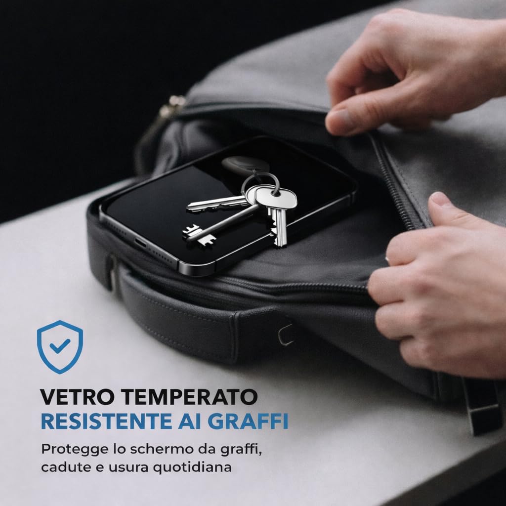 Deppa | 2 Pezzi | Pellicola Protettiva per iPhone 16, iPhone 15 (6.1") | Vetro Temperato Ultra Resistente con Kit di Installazione Facile | Copertura Totale, Senza Bolle - ChargeCover