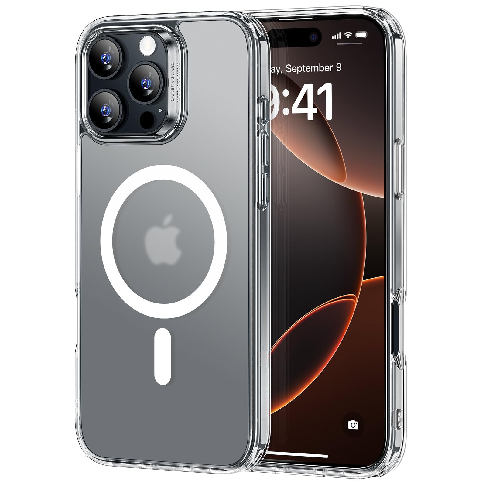 ESR Cover MagSafe per iPhone 17 Pro, Controllo Fotocamera, Trasparente - ChargeCover