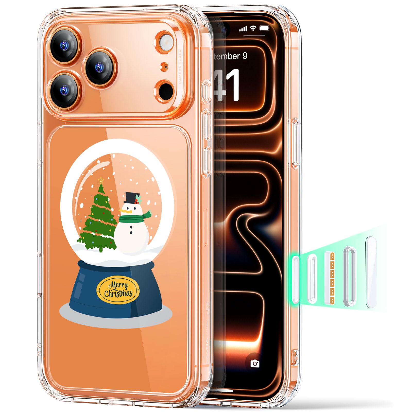 ESR Cover MagSafe per iPhone 17 Pro, Controllo Fotocamera, Trasparente - ChargeCover