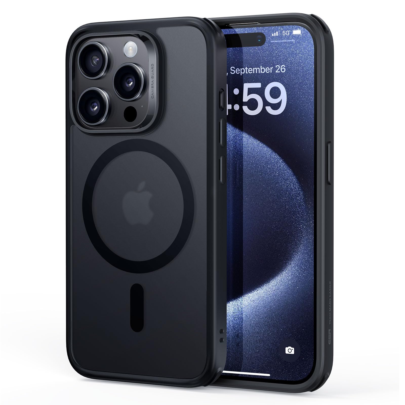 ESR Cover MagSafe per iPhone 17 Pro, Controllo Fotocamera, Trasparente - ChargeCover