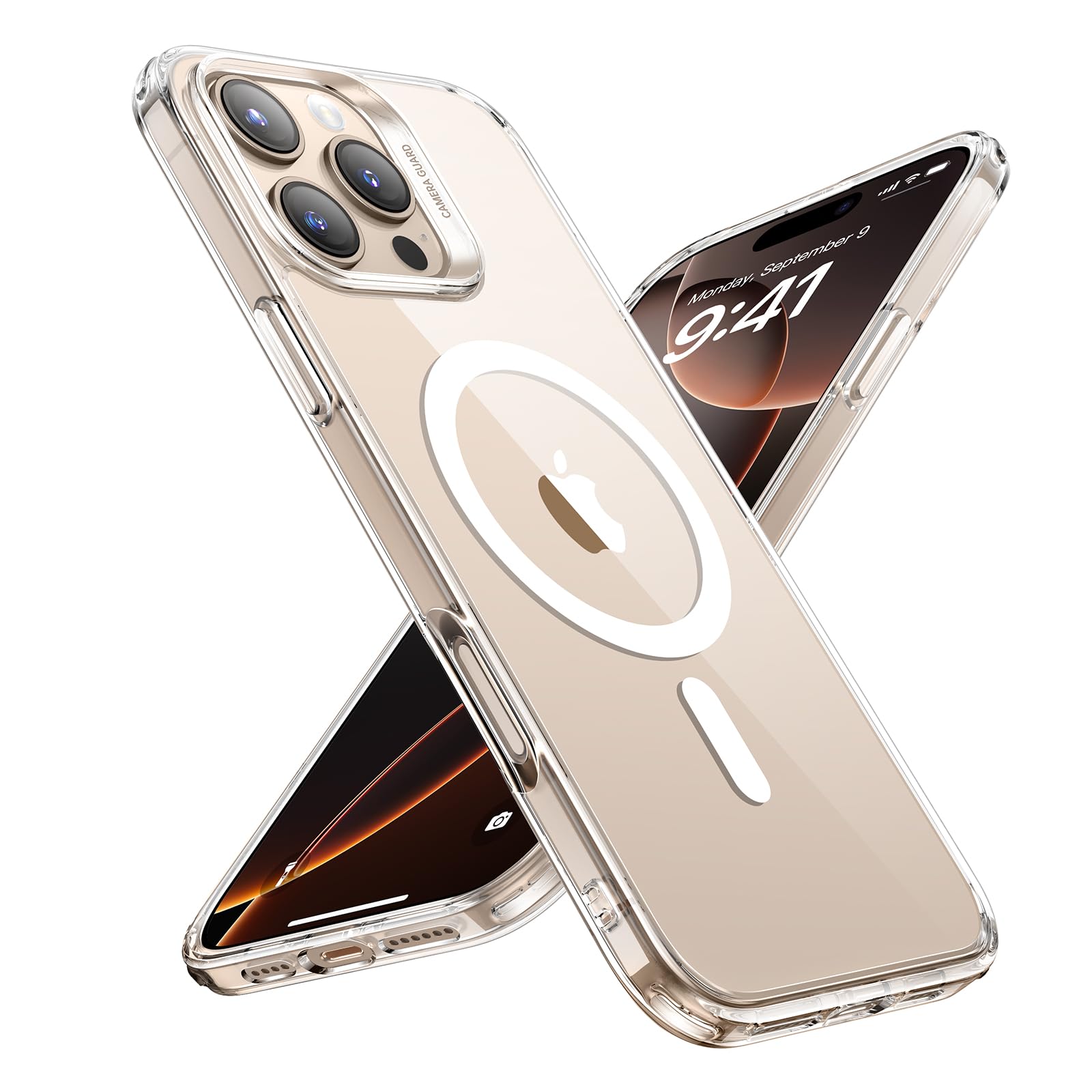 ESR Cover MagSafe per iPhone 17 Pro, Controllo Fotocamera, Trasparente - ChargeCover