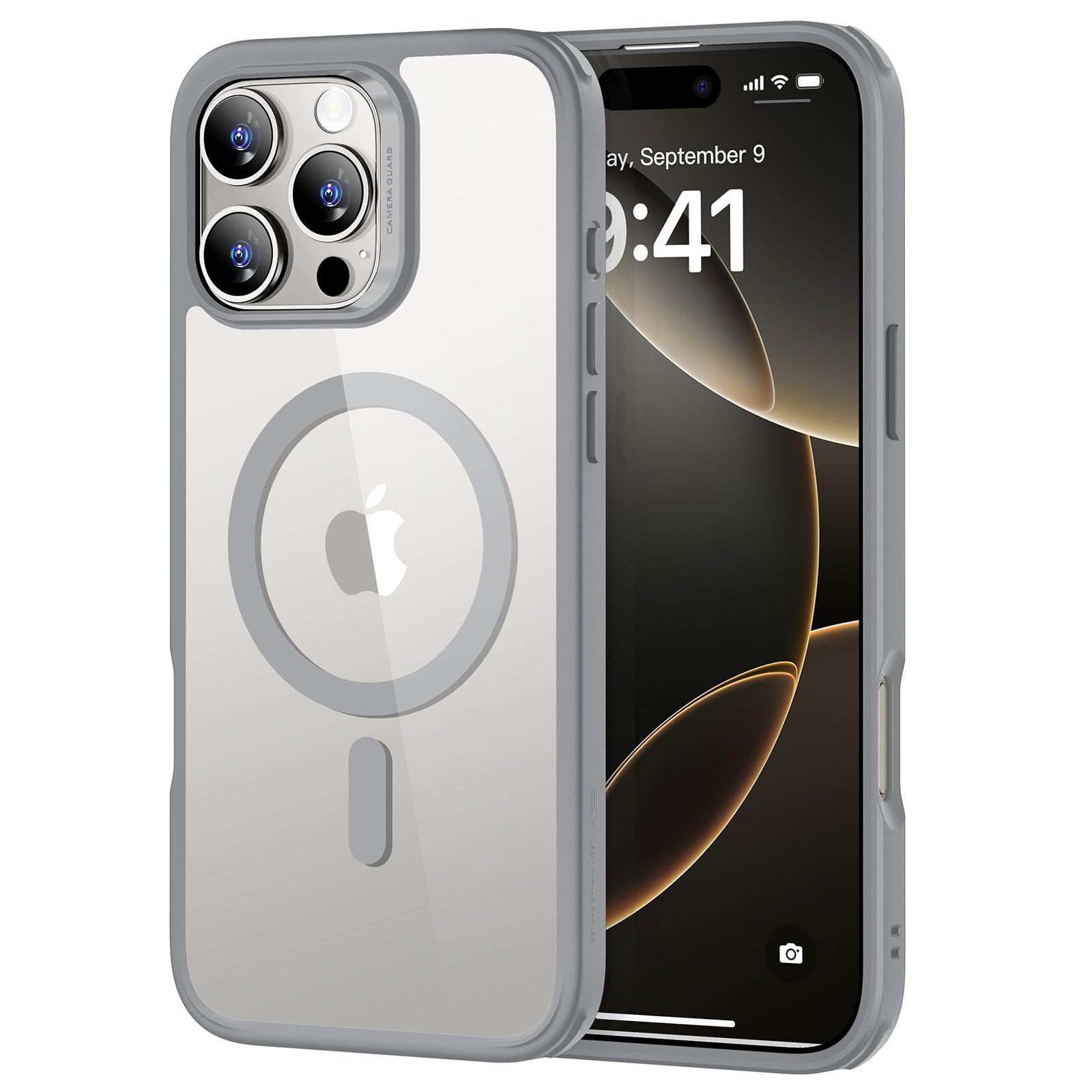 ESR Cover MagSafe per iPhone 17 Pro, Controllo Fotocamera, Trasparente - ChargeCover