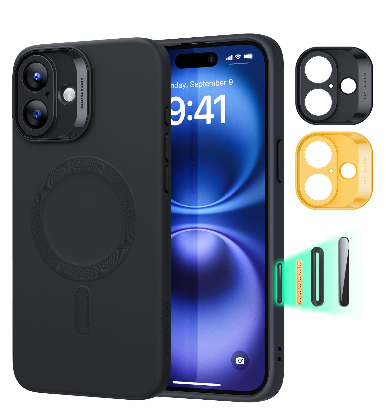 ESR Cover MagSafe per iPhone 17 Pro, Controllo Fotocamera, Trasparente - ChargeCover
