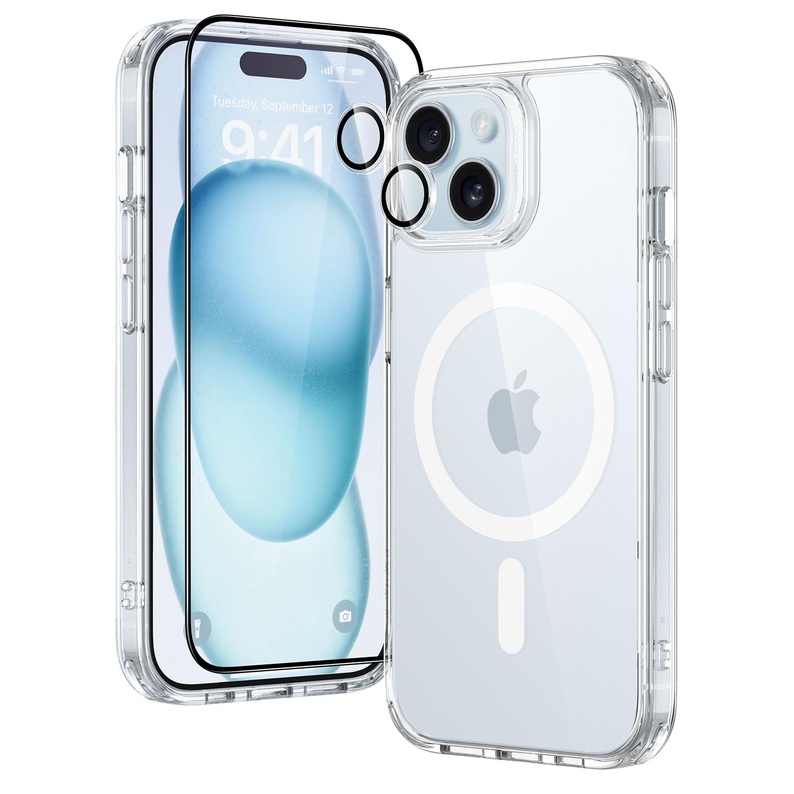 ESR Cover MagSafe per iPhone 17 Pro, Controllo Fotocamera, Trasparente - ChargeCover