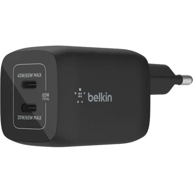 Caricabatterie GaN 65W da parete con doppia USB-C e PPS