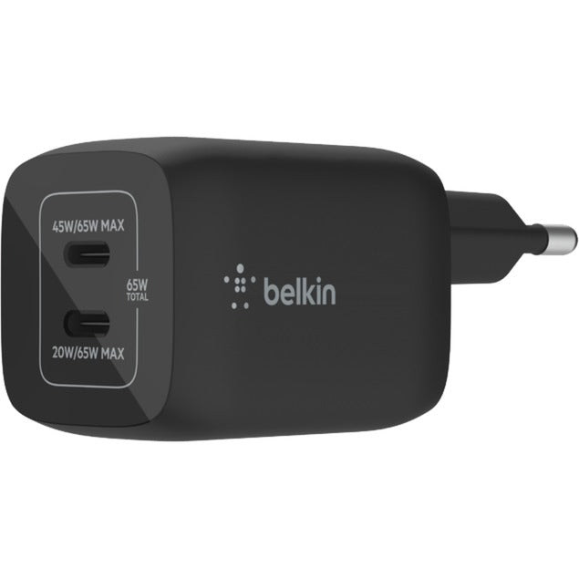 Doppio caricabatteria da parete GaN USB-C con PPS da 65 W