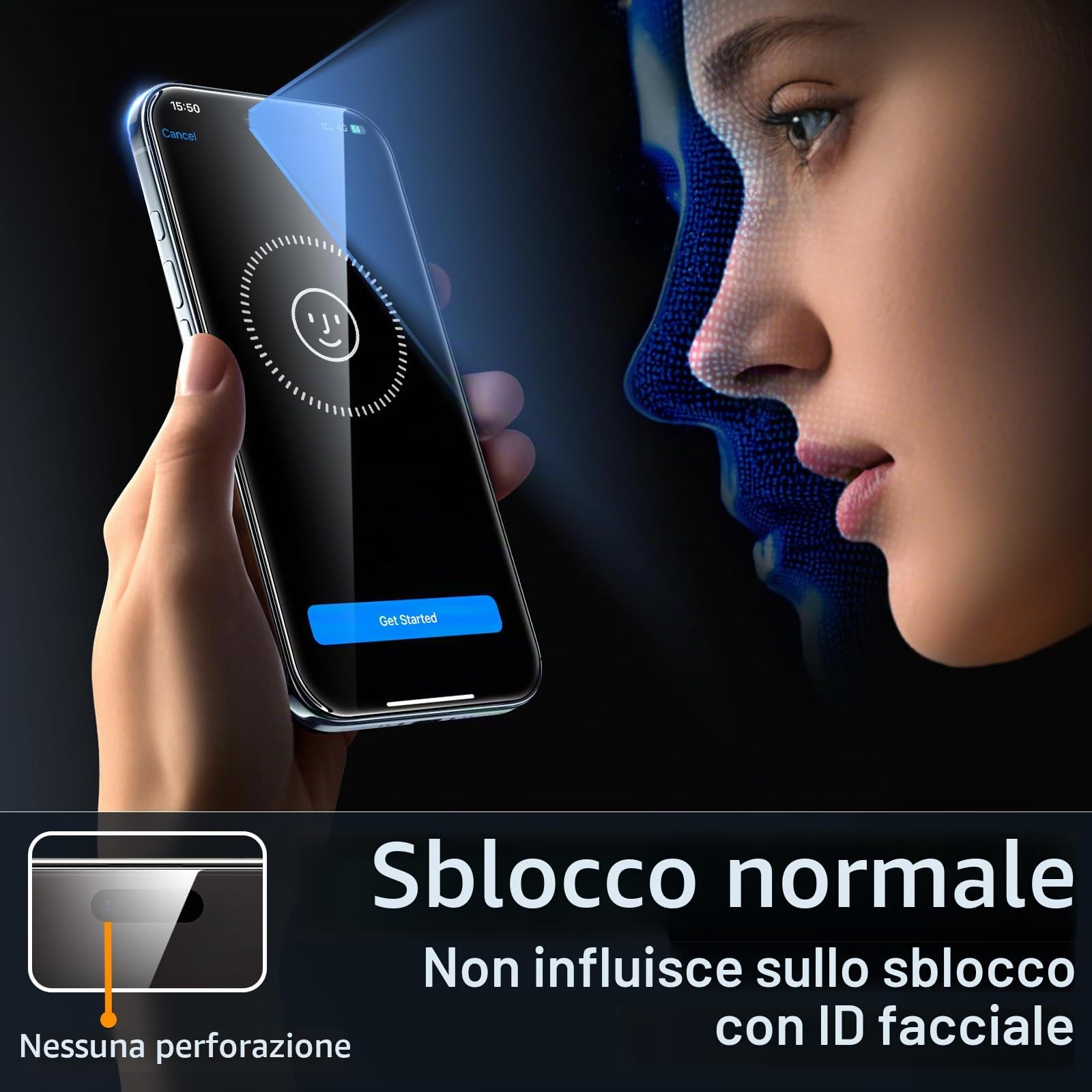 JETech Pellicola Protettiva per iPhone 17 Pro, 3 Pezzi - ChargeCover