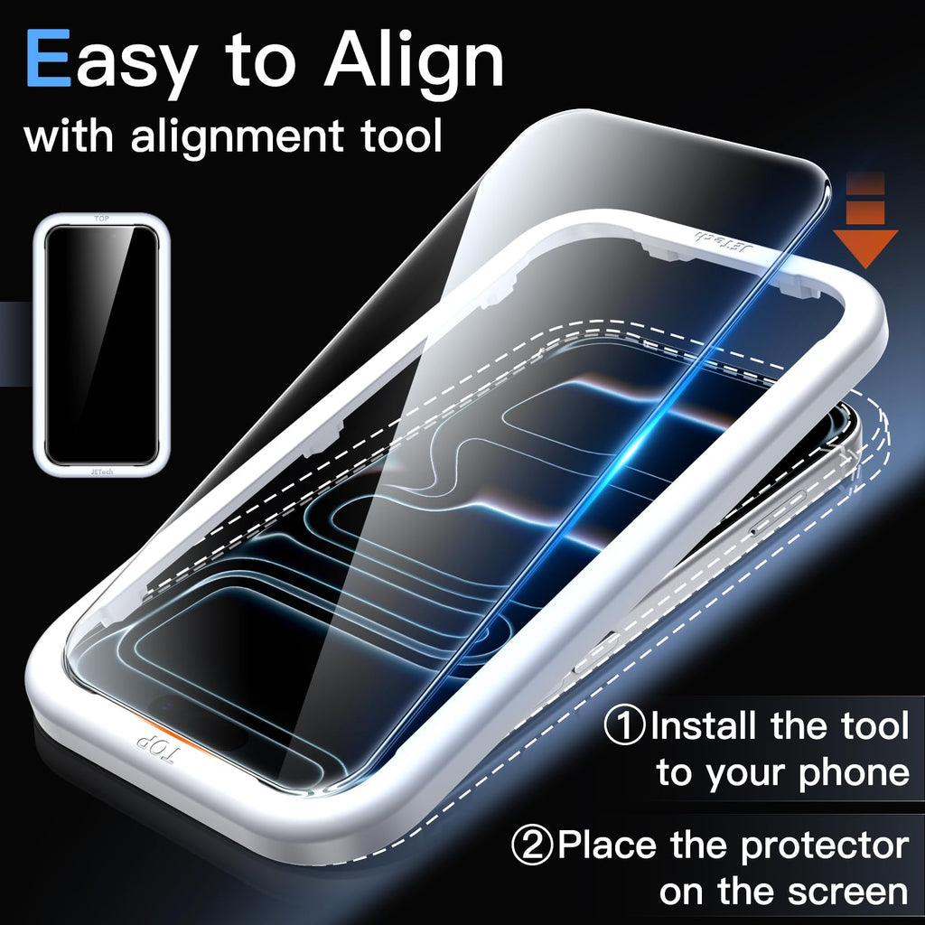 JETech Pellicola Protettiva per iPhone 17 Pro, 3 Pezzi - ChargeCover