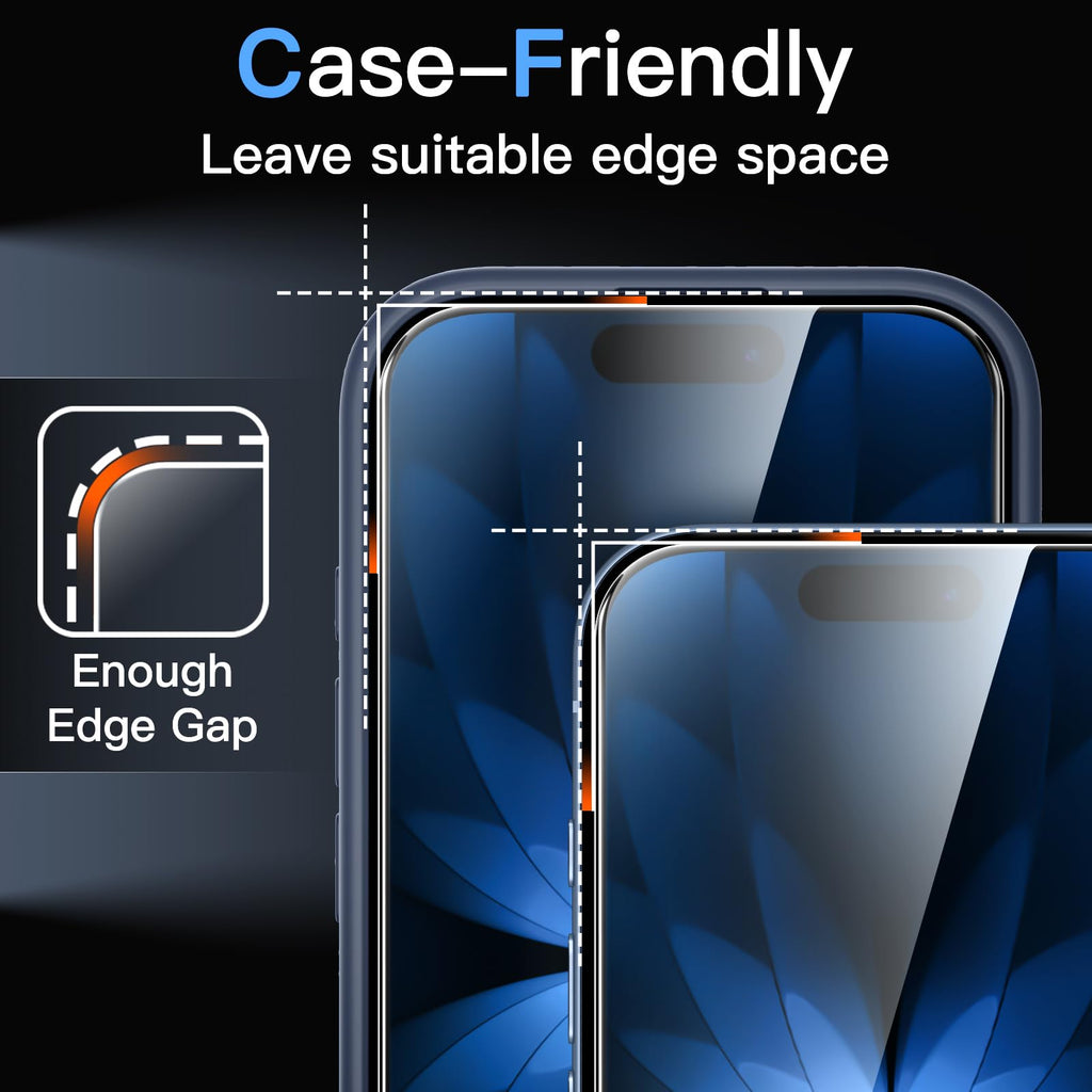 JETech Pellicola Protettiva per iPhone 17 Pro, 3 Pezzi - ChargeCover