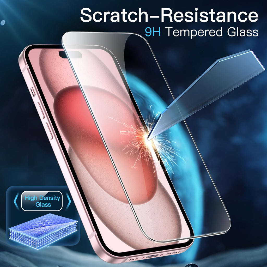 JETech Pellicola Protettiva per iPhone 17 Pro, 3 Pezzi - ChargeCover