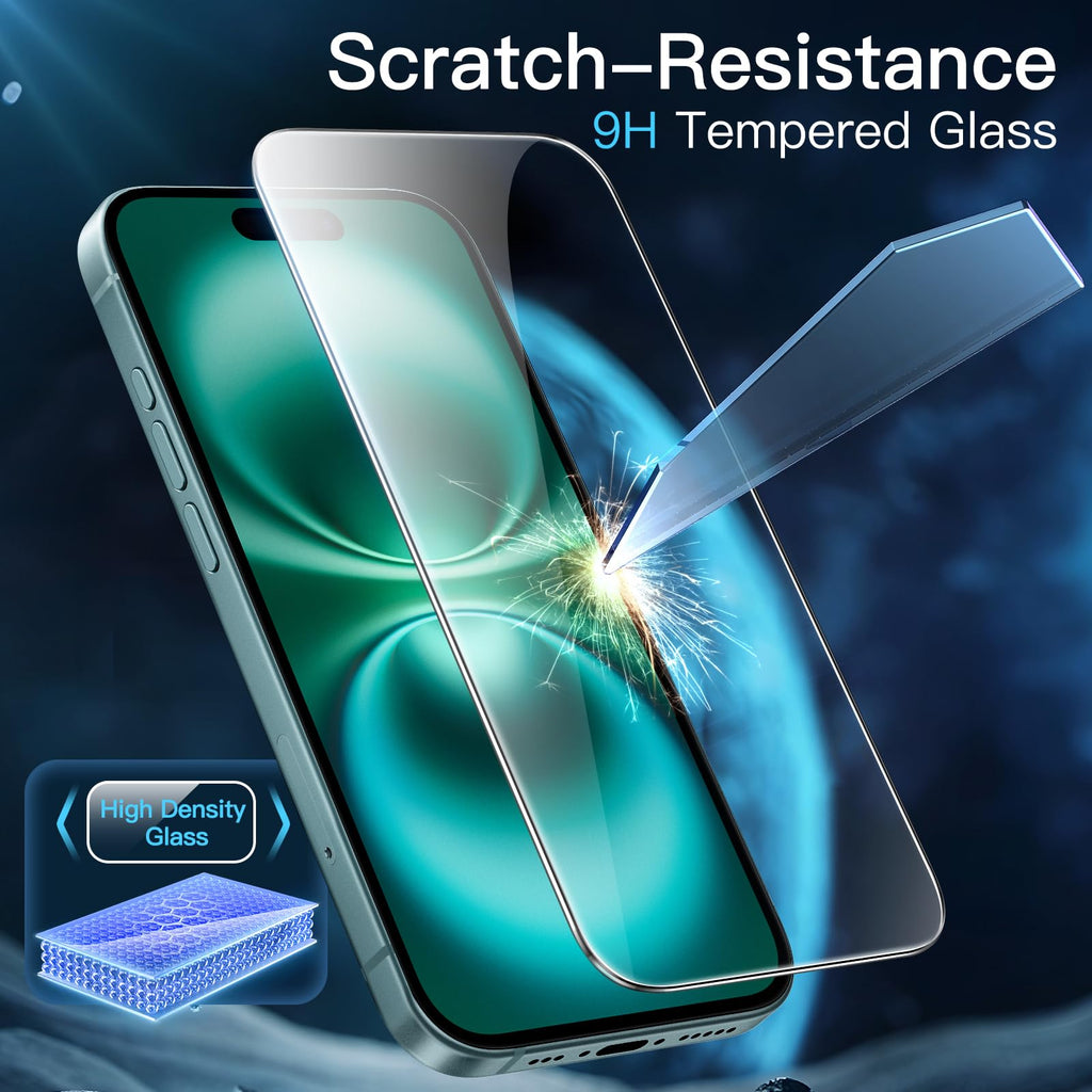 JETech Pellicola Protettiva per iPhone 17 Pro, 3 Pezzi - ChargeCover