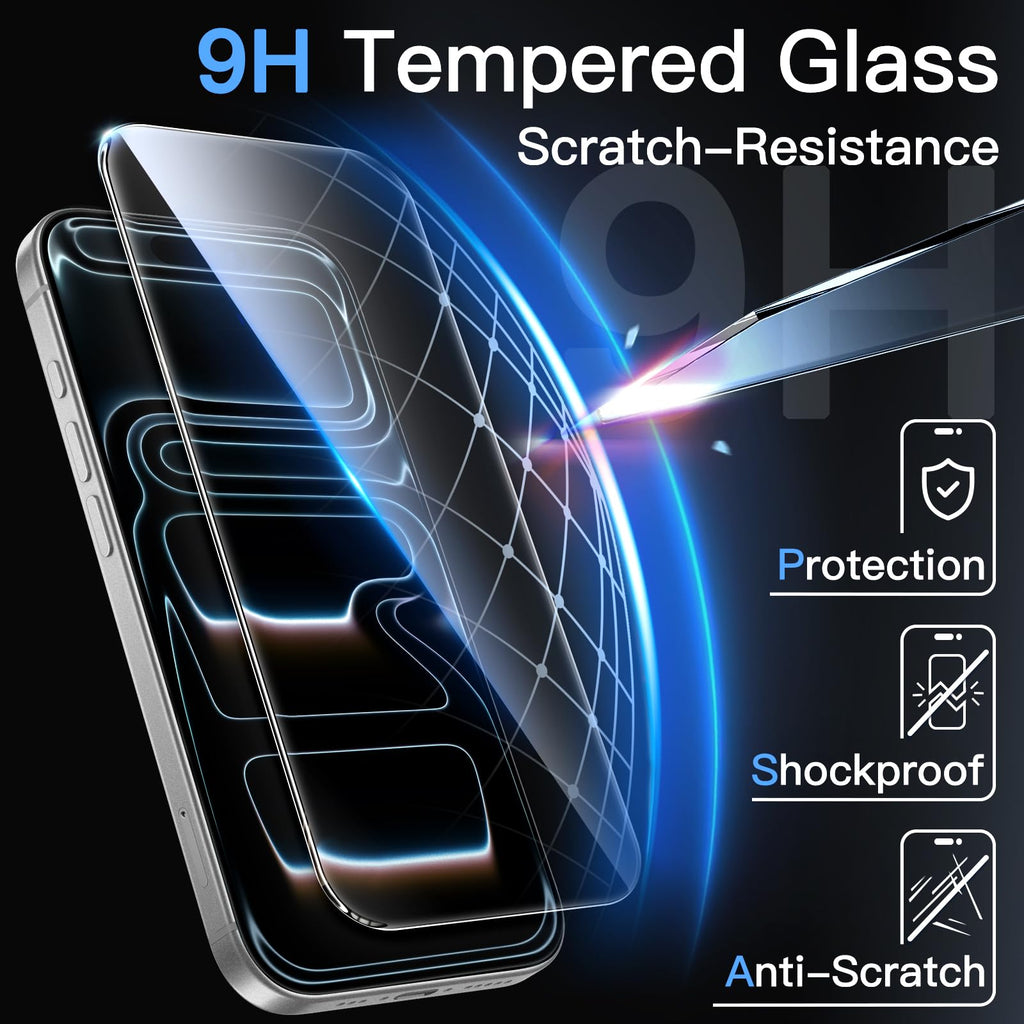 JETech Pellicola Protettiva per iPhone 17 Pro, 3 Pezzi - ChargeCover