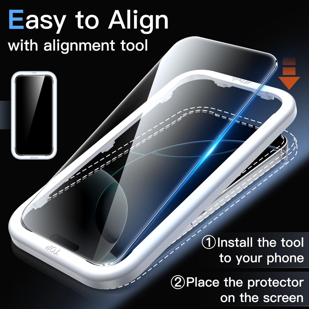 JETech Pellicola Protettiva per iPhone 17 Pro, 3 Pezzi - ChargeCover