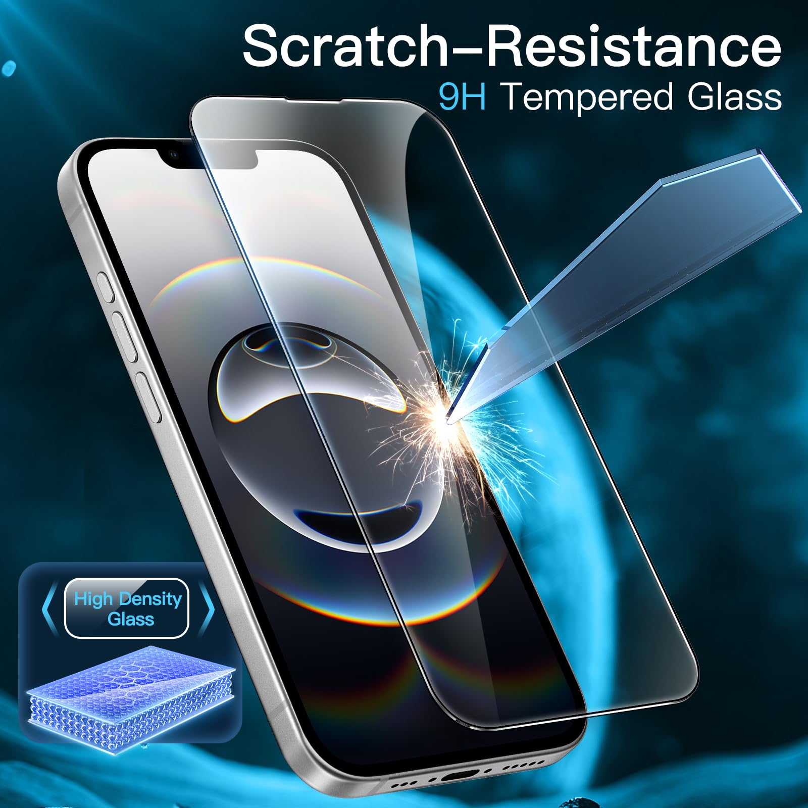 JETech Pellicola Protettiva per iPhone 17 Pro, 3 Pezzi - ChargeCover