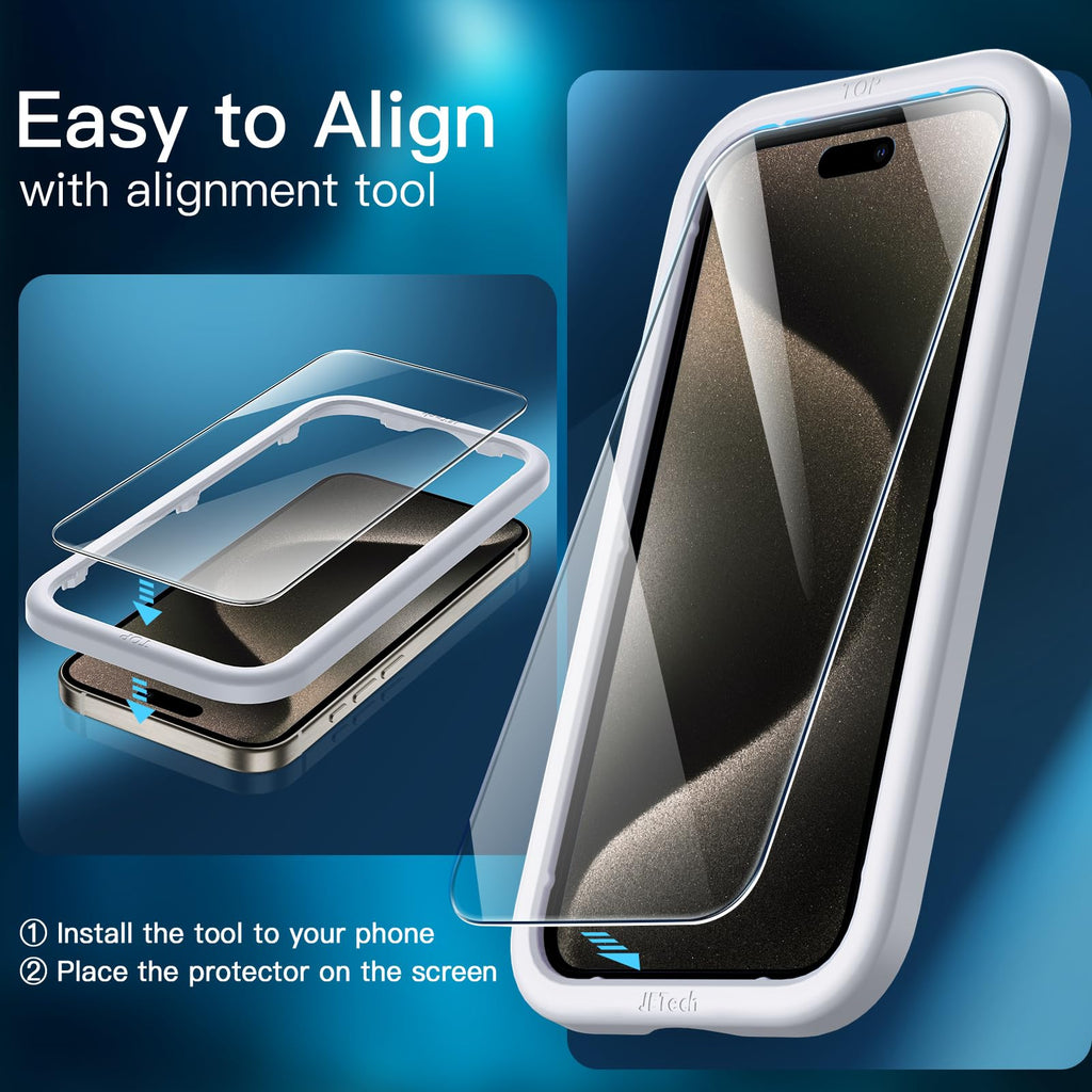 JETech Pellicola Protettiva per iPhone 17 Pro, 3 Pezzi - ChargeCover