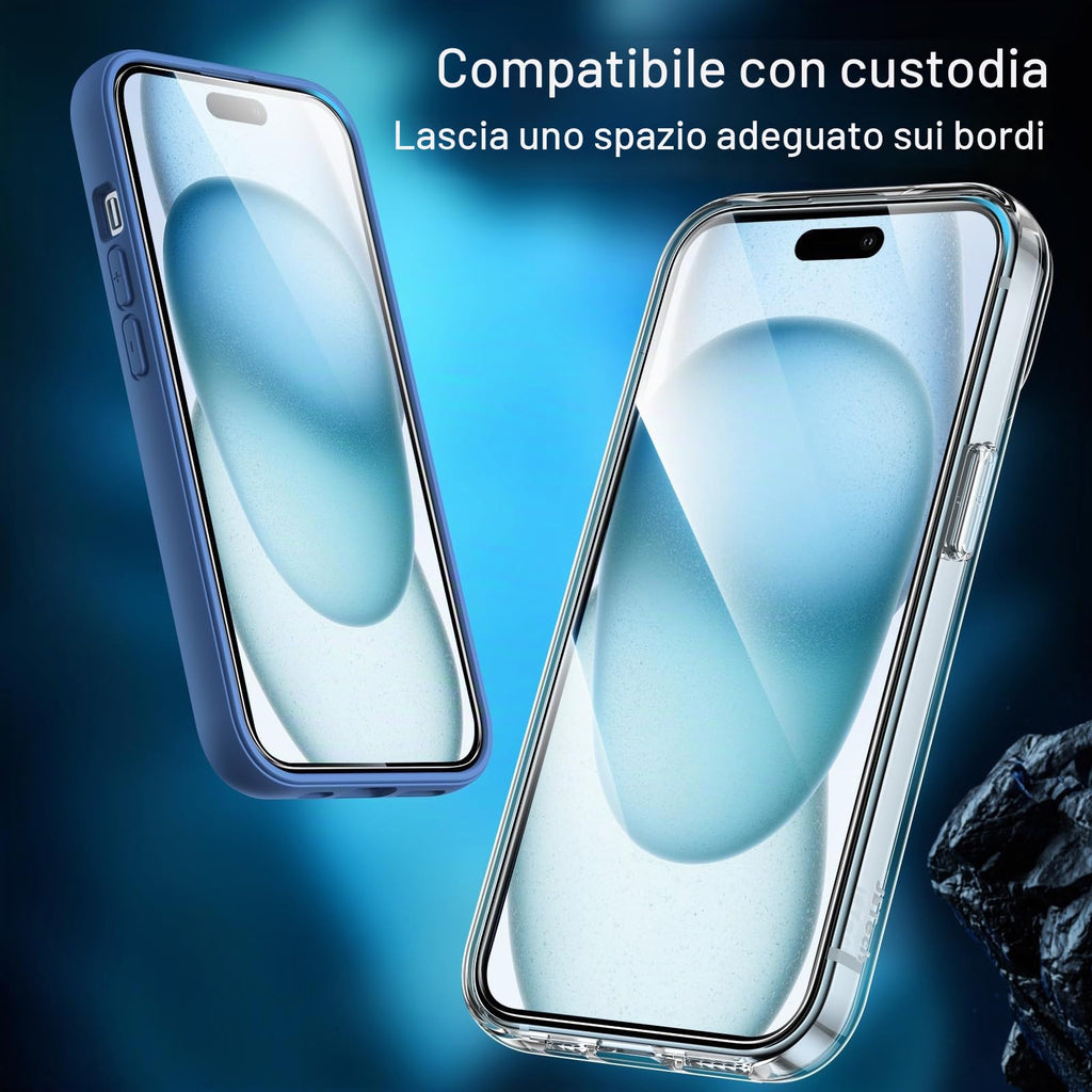 JETech Pellicola Protettiva per iPhone 17 Pro, 3 Pezzi - ChargeCover
