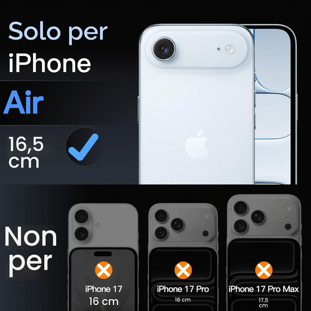 JETech Pellicola Protettiva per iPhone 17 Pro, 3 Pezzi - ChargeCover