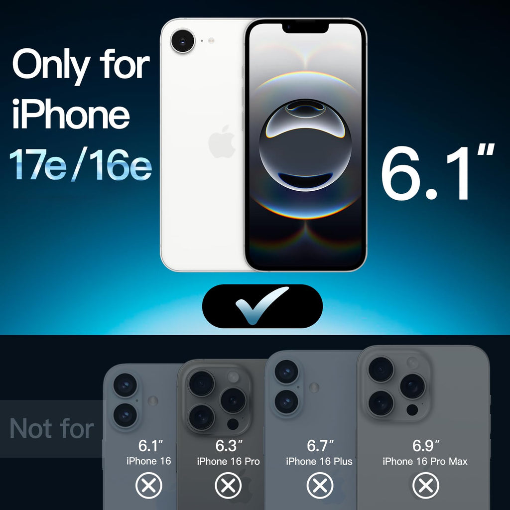 JETech Pellicola Protettiva per iPhone 17 Pro, 3 Pezzi - ChargeCover