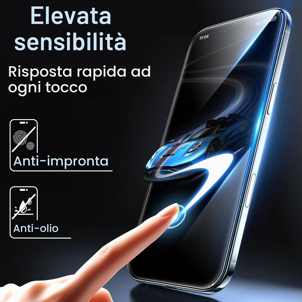 JETech Pellicola Protettiva per iPhone 17 Pro, 3 Pezzi - ChargeCover
