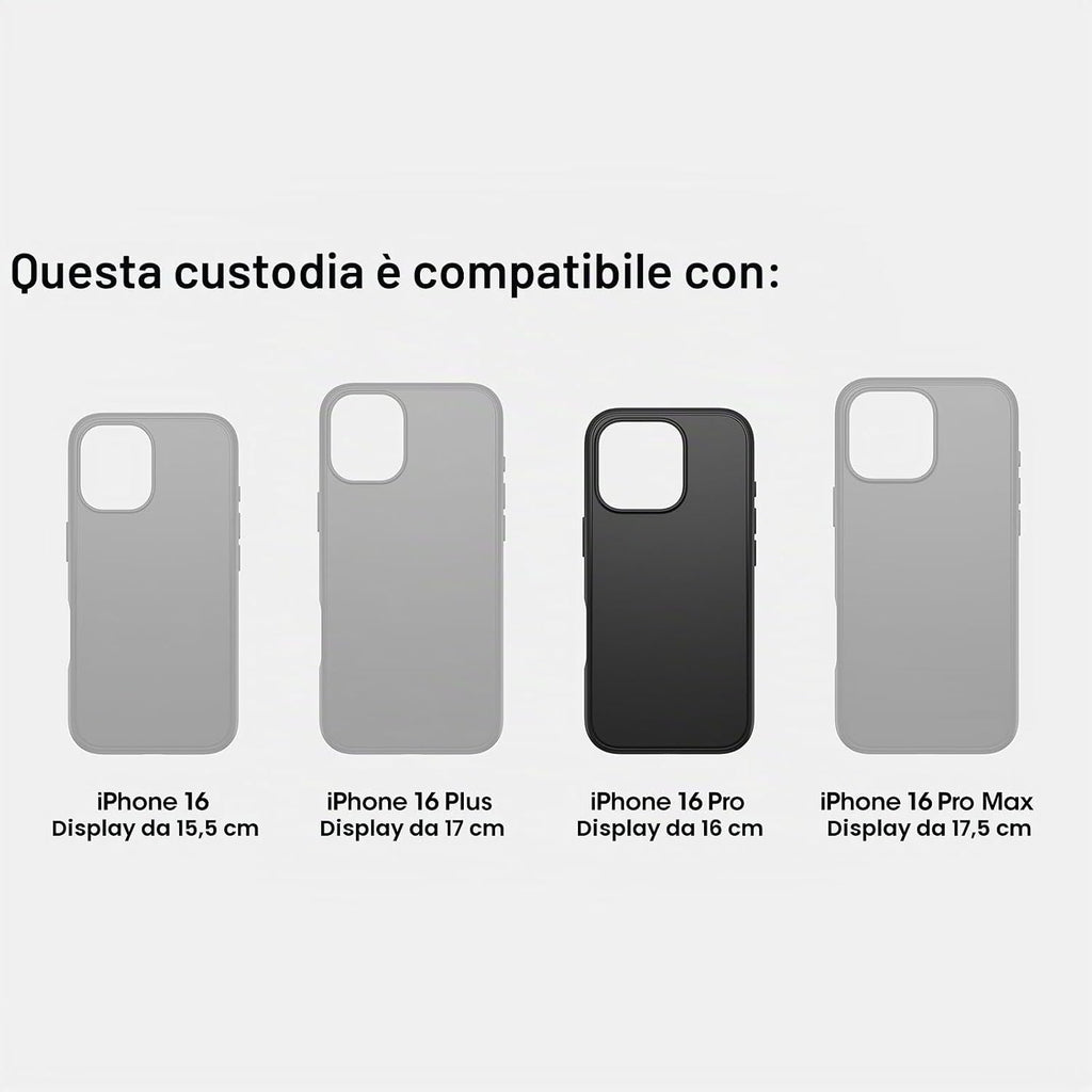 OtterBox Cover Slim & Sturdy MagSafe per iPhone 16 Pro, Space - ChargeCover
