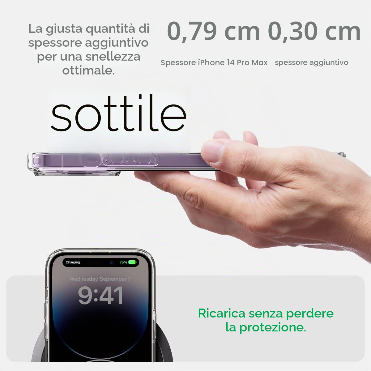 Spigen Cover Ultra Hybrid per iPhone 17 Pro - ChargeCover