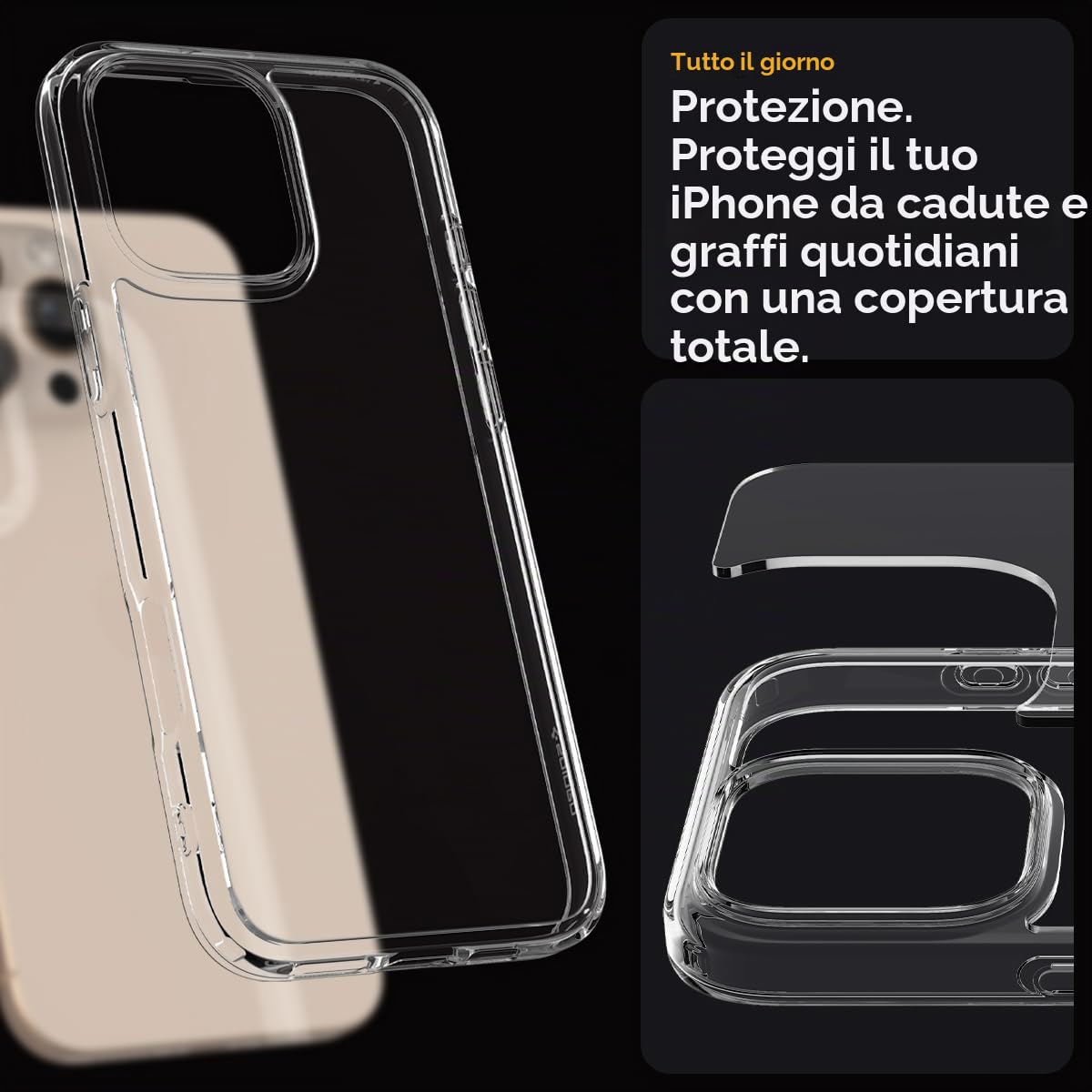Spigen Cover Ultra Hybrid per iPhone 17 Pro - ChargeCover