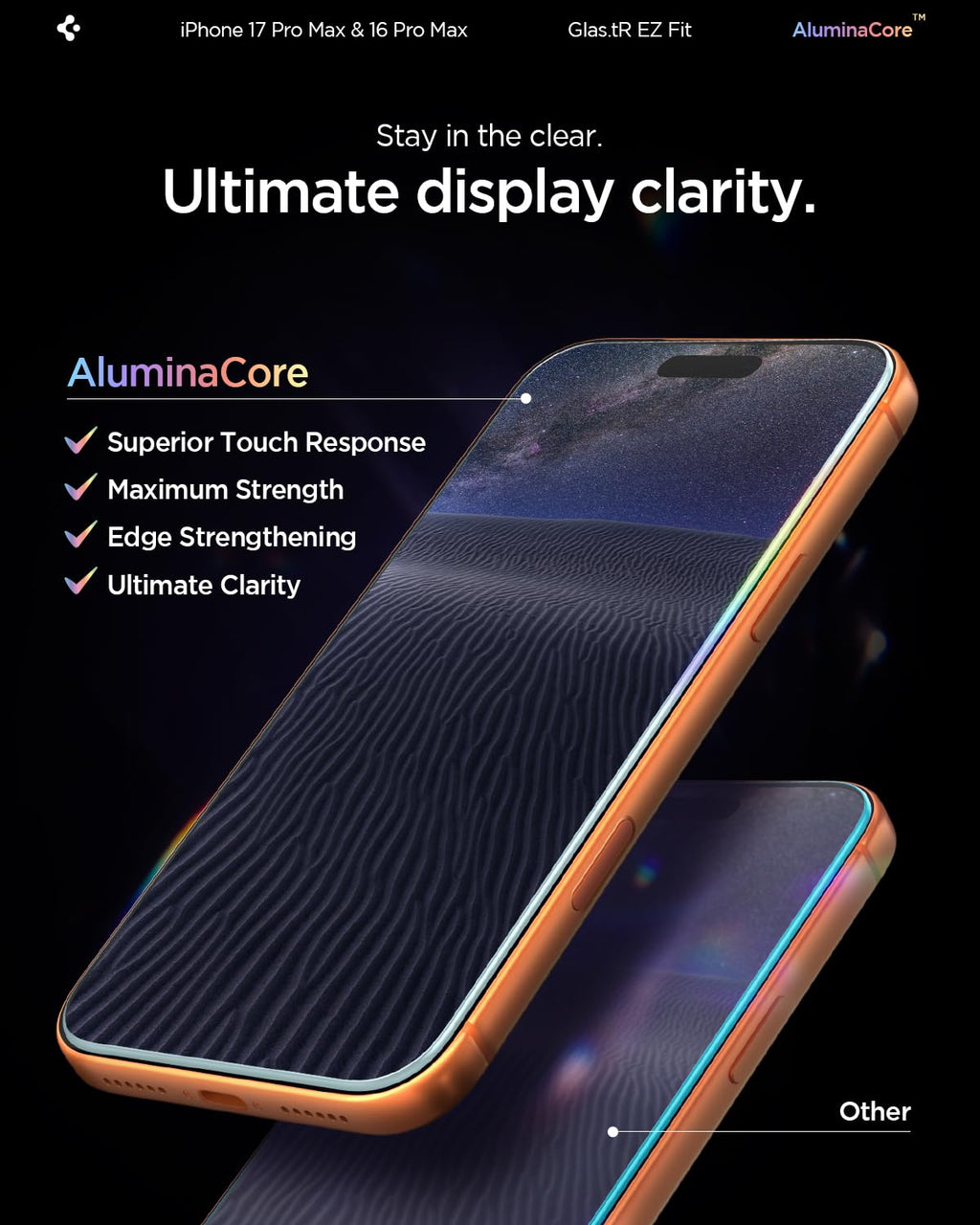 Spigen EZ Fit Vetro Temperato [2 Pezzi] per iPhone 16 - ChargeCover