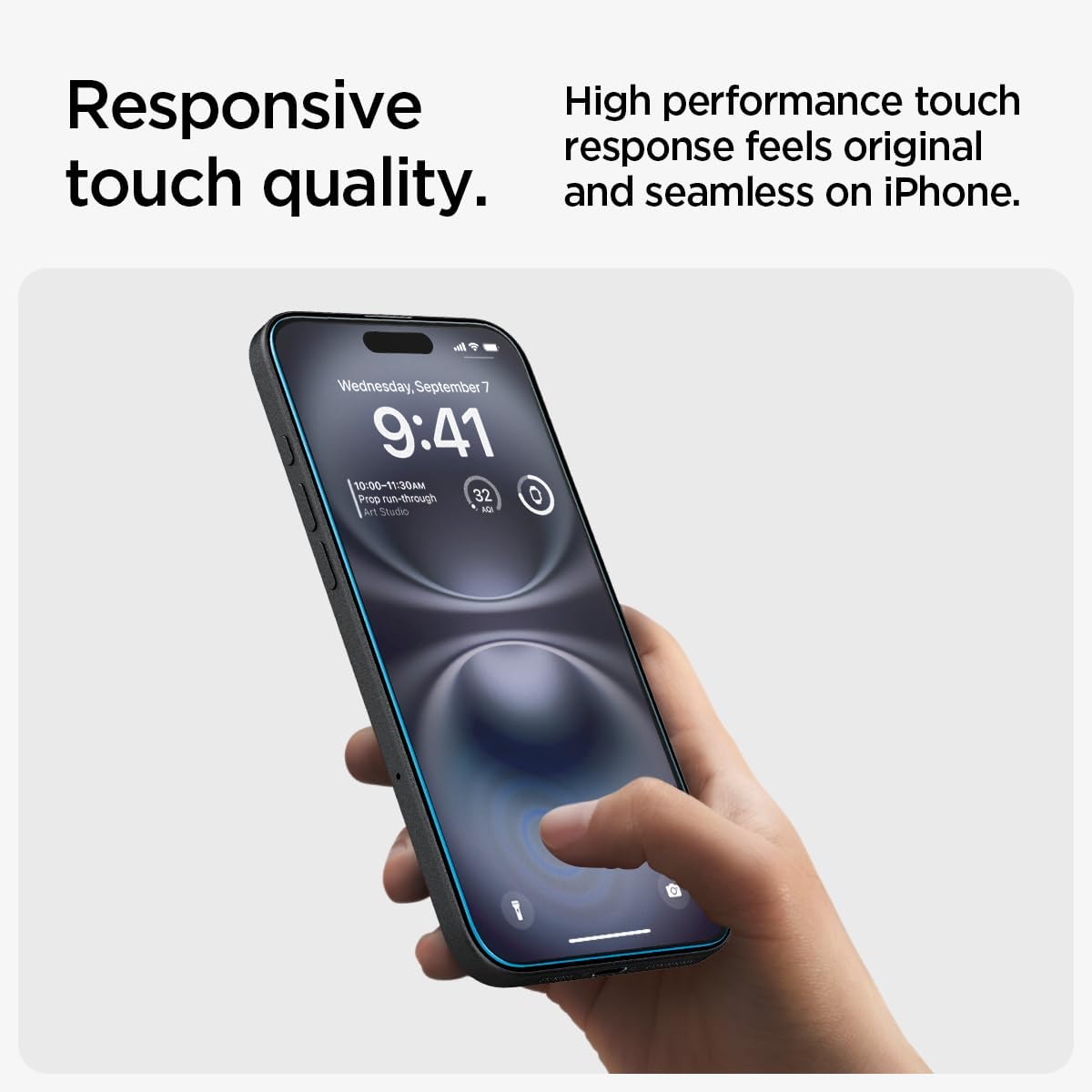 Spigen EZ Fit Vetro Temperato [2 Pezzi] per iPhone 16 - ChargeCover