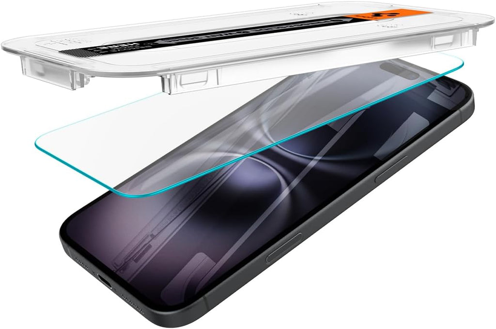 Spigen EZ Fit Vetro Temperato [2 Pezzi] per iPhone 16 - ChargeCover